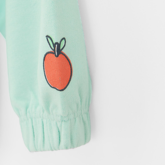 Блуза с дълъг ръкав PEPPA PIG, цвят: Светло ментов