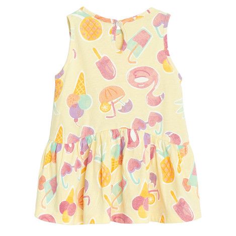Рокля без ръкав, цвят: Жълт