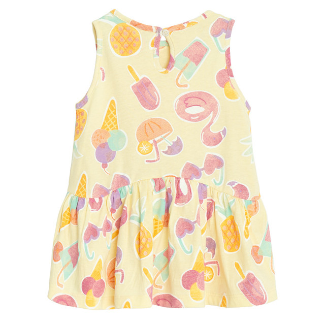 Рокля без ръкав, цвят: Жълт