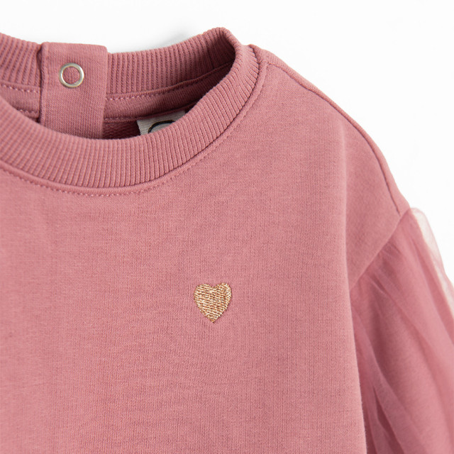 Блуза с дълъг ръкав, цвят: Пепел от рози