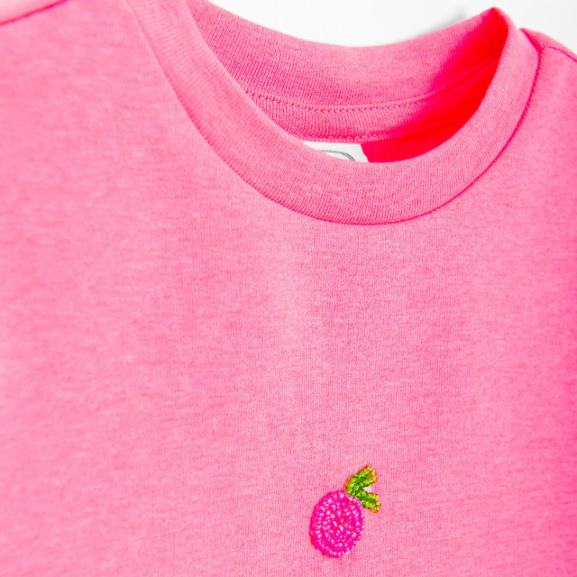 Тениска с къс ръкав, цвят: Розов