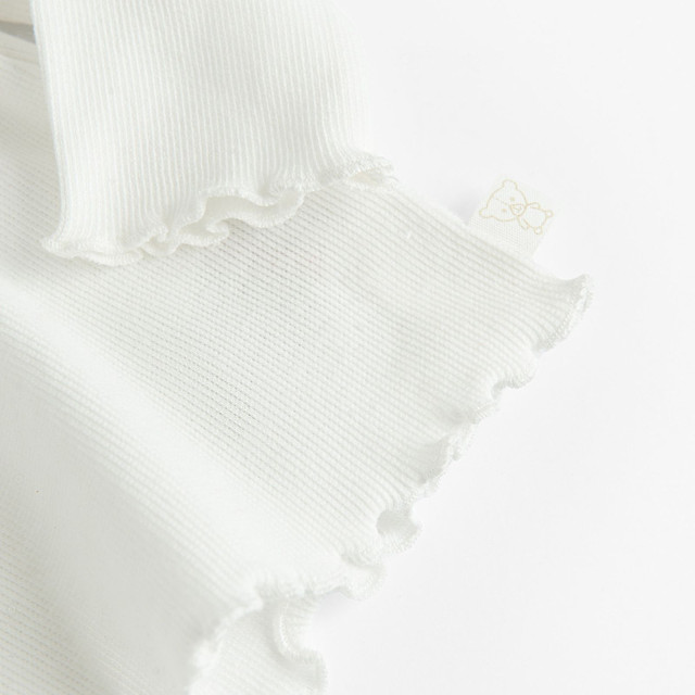 Блуза с дълъг ръкав, цвят: Бял