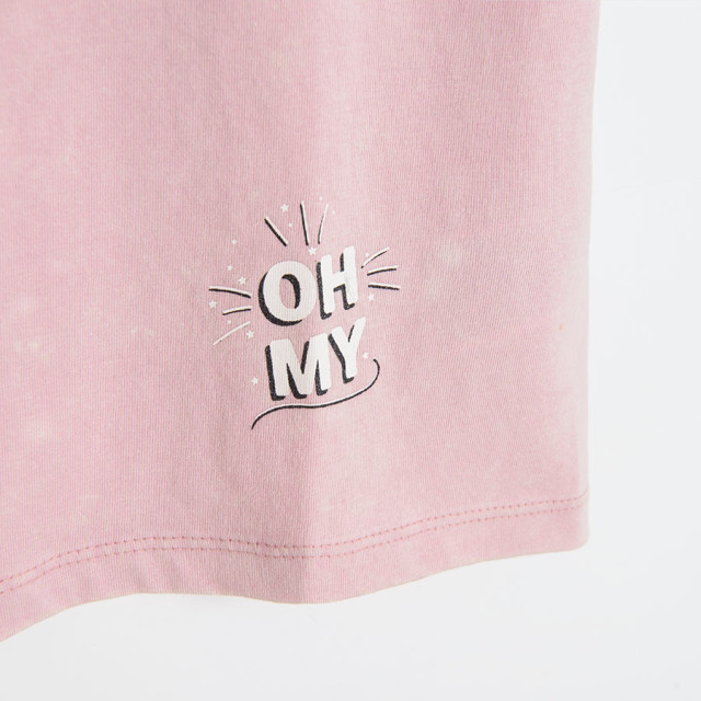 Тениска с къс ръкав MINNIE MOUSE, цвят: Розов