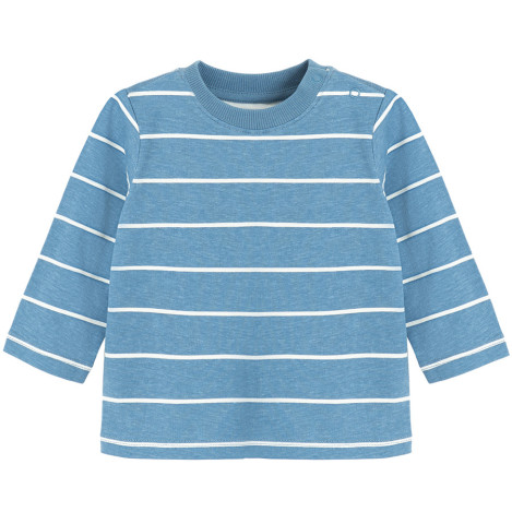 Тениска с дълъг ръкав, цвят: Морско син