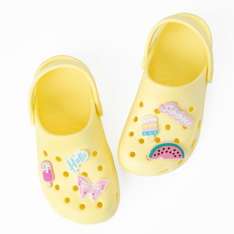 Плажни чехли, цвят: Охра