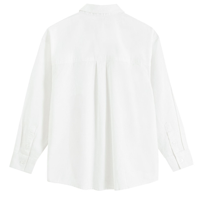 Риза с дълъг ръкав, цвят: Бял