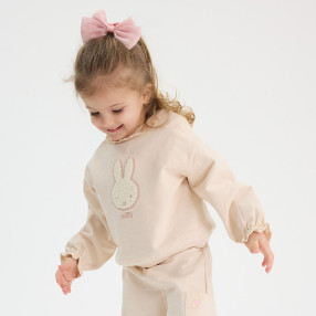 Блуза с дълъг ръкав MIFFY, цвят: Бежов