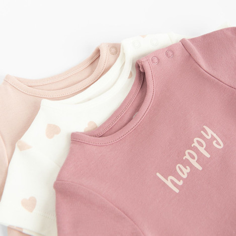 Боди с къс ръкав 3бр., цвят: Микс