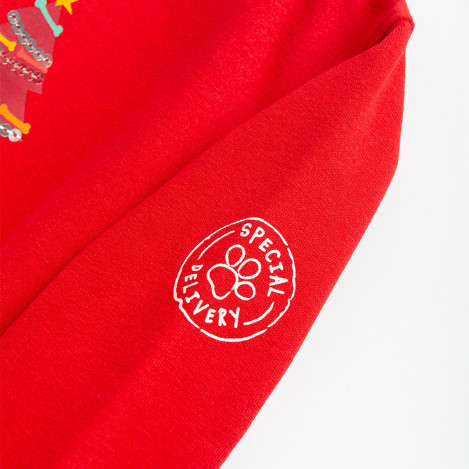 Блуза с дълъг ръкав PAW PATROL, цвят: Червен