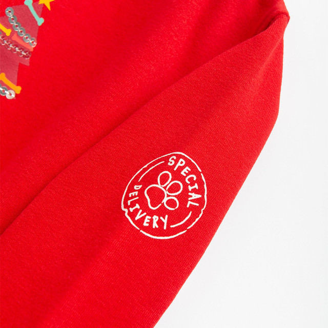 Блуза с дълъг ръкав PAW PATROL, цвят: Червен