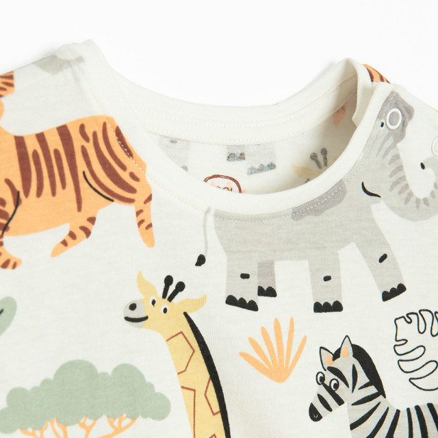 Тениска с къс ръкав, цвят: Бял