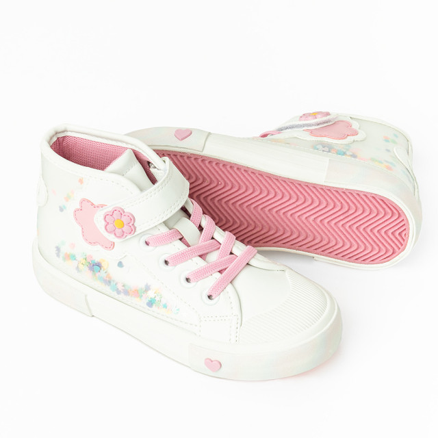 Високи обувки, цвят: Бял