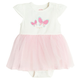 Боди с къс ръкав, цвят: Бял