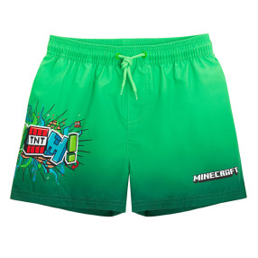 Плувни шорти MINECRAFT, цвят: Зелен