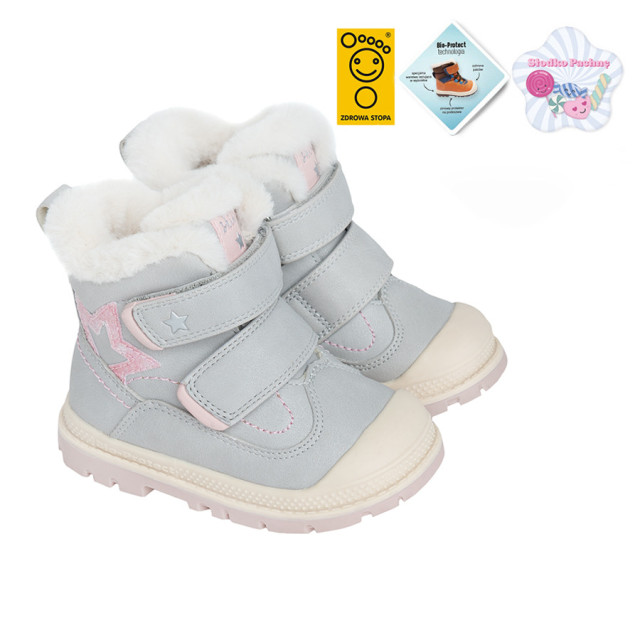 Ботуши, цвят: Светло сив