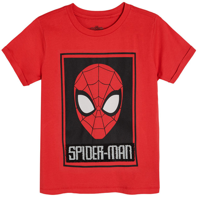 Тениска с къс ръкав SPIDER-MAN, цвят: Червен
