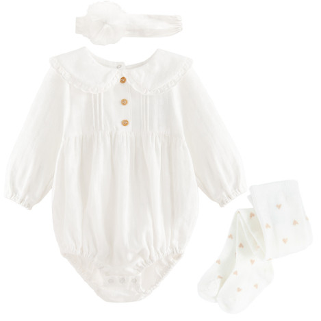 Комплект, цвят: Кремав