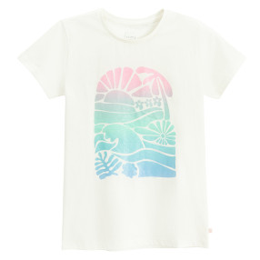 Тениска с къс ръкав, цвят: Бял