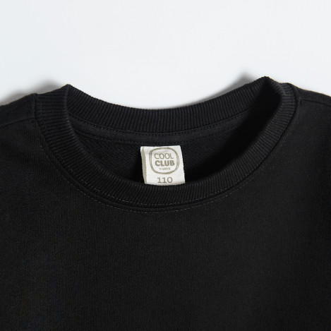 Блуза с дълъг ръкав, цвят: Черен