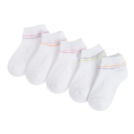 Къси чорапи 5бр., цвят: Бял