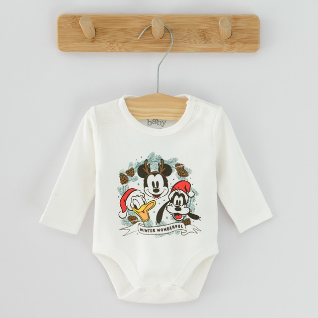 Боди с дълъг ръкав 3бр. DISNEY MIX, цвят: Микс