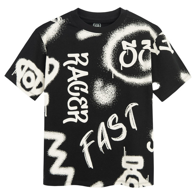 Тениска с къс ръкав, цвят: Черен