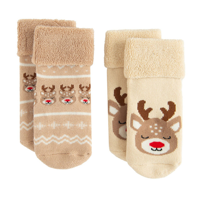 Чорапи 2бр., цвят: Бежов