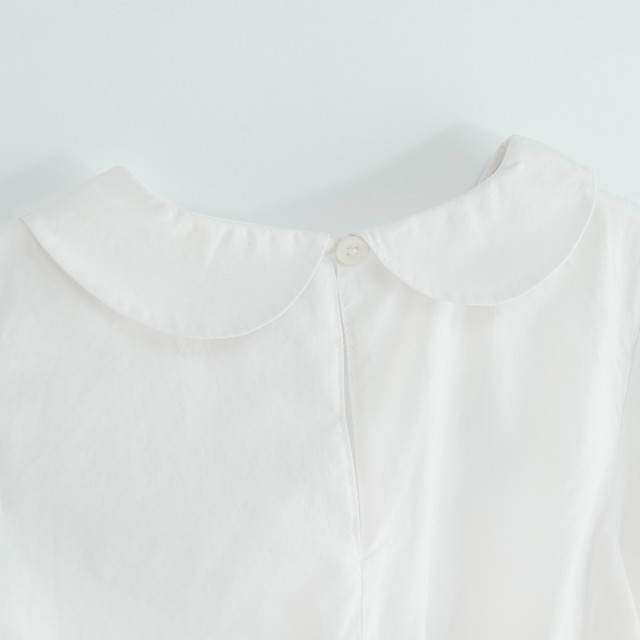 Блуза с къс ръкав, цвят: Бял