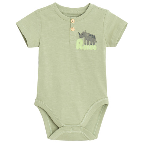 Боди с къс ръкав, цвят: Зелен