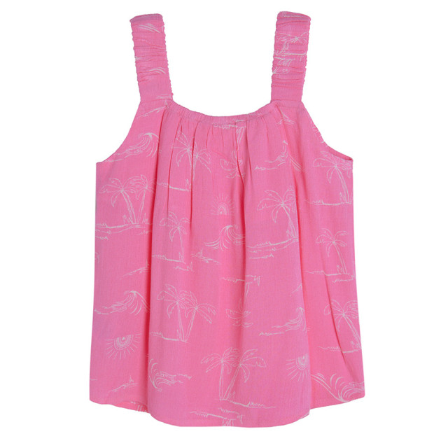 Блуза без ръкави, цвят: Цикламен