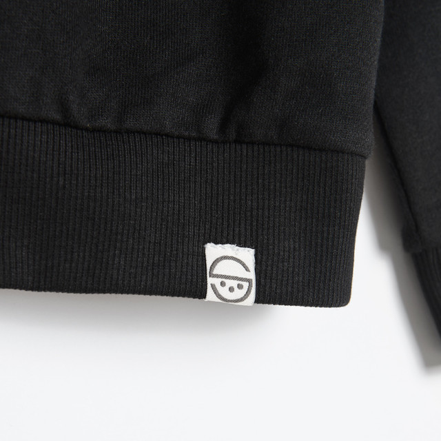 Блуза с дълъг ръкав, цвят: Черен