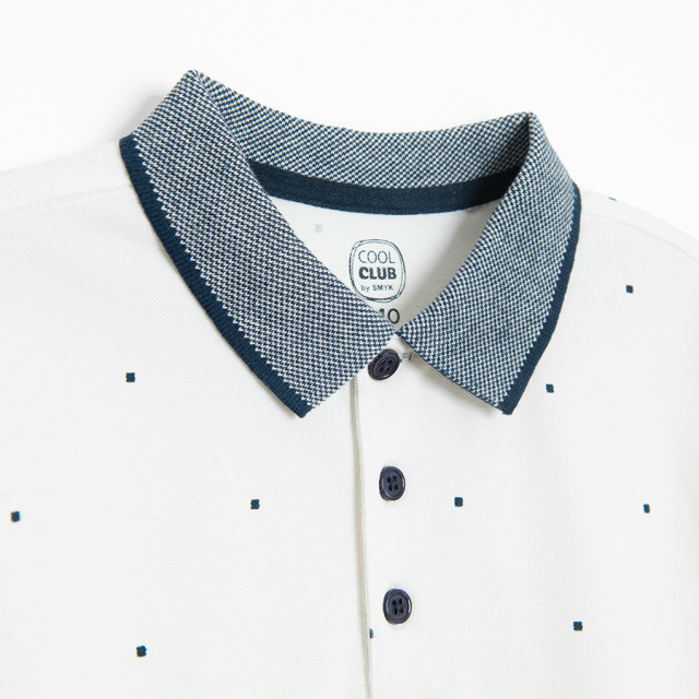 Тениска ПОЛО с къс ръкав, цвят: Бял