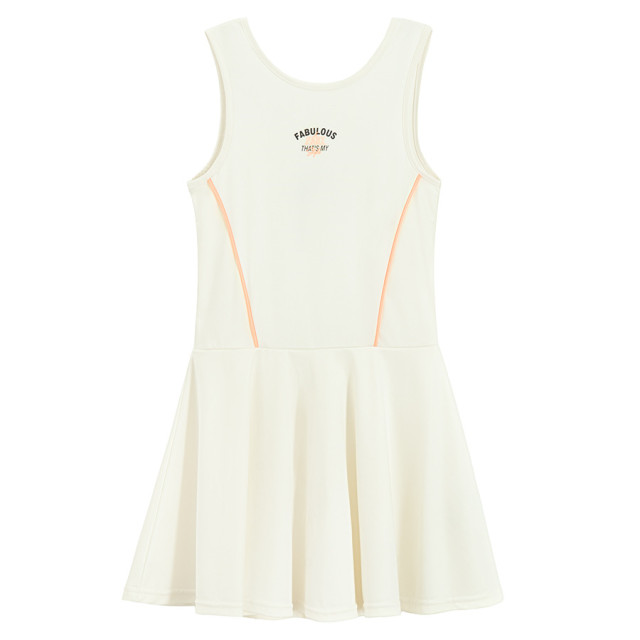 Рокля без ръкав, цвят: Бял