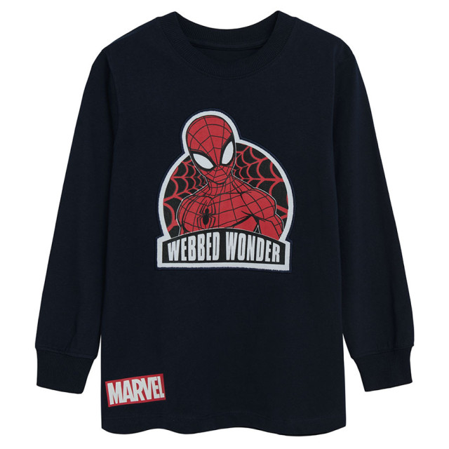 Блуза с дълъг ръкав SPIDER-MAN, цвят: Тъмно син