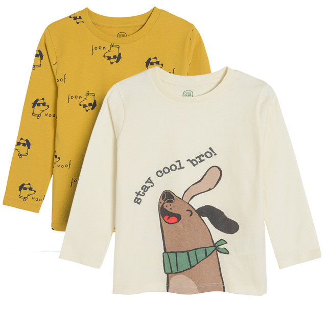 Тениска с дълъг ръкав 3бр., цвят: Микс