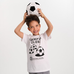 Тениска с къс ръкав, цвят: Бял