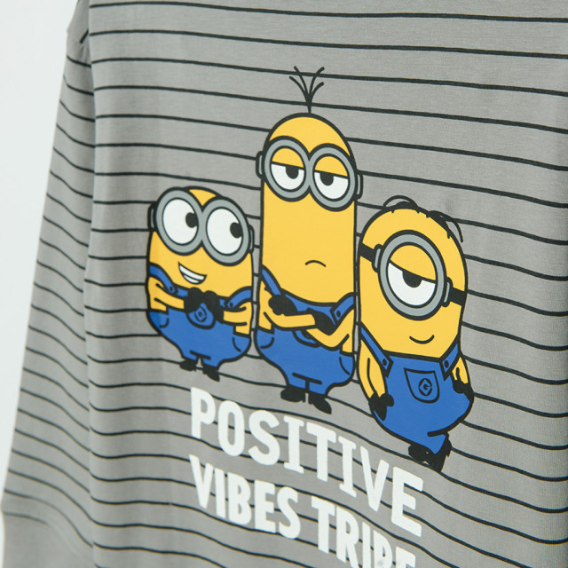 Блуза с дълъг ръкав MINIONS, цвят: Райе