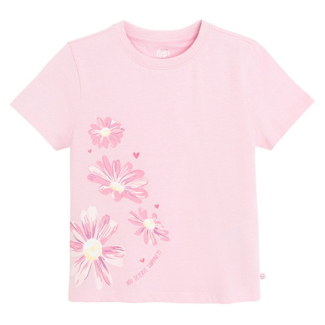 Тениска с къс ръкав, цвят: Розов