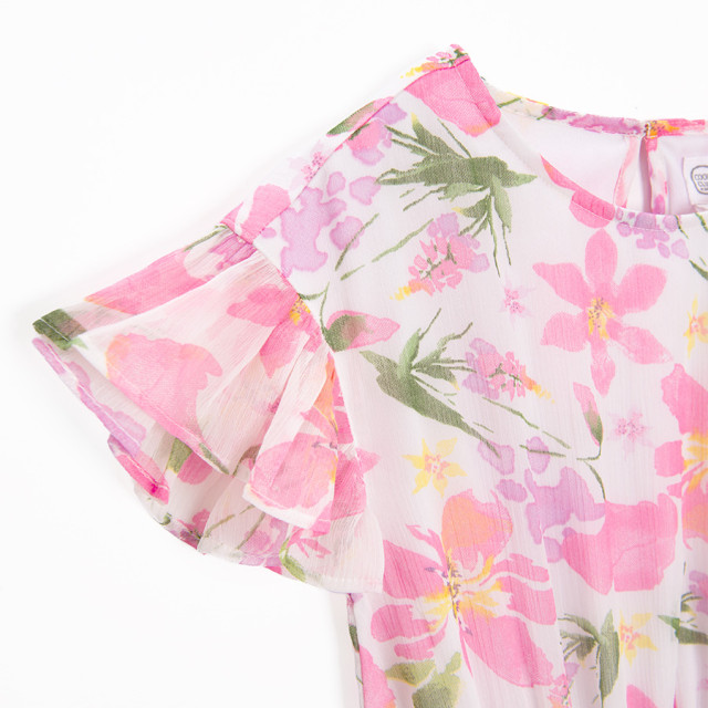 Рокля с къс ръкав, цвят: Микс