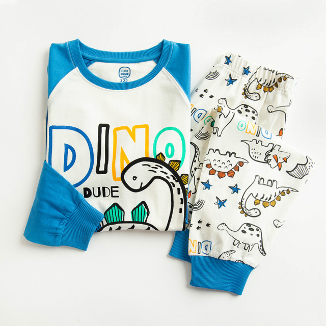 Пижама, цвят: Кремав