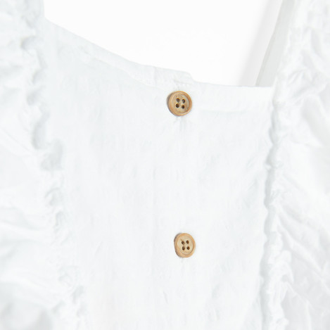 Рокля с къс ръкав, цвят: Бял