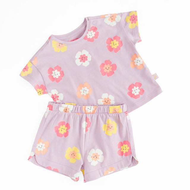 Комплект, цвят: Лилав