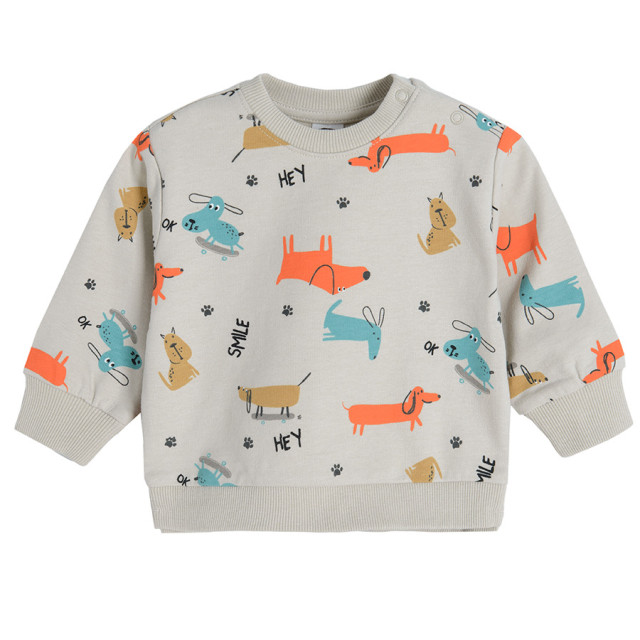 Блуза с дълъг ръкав, цвят: Сив