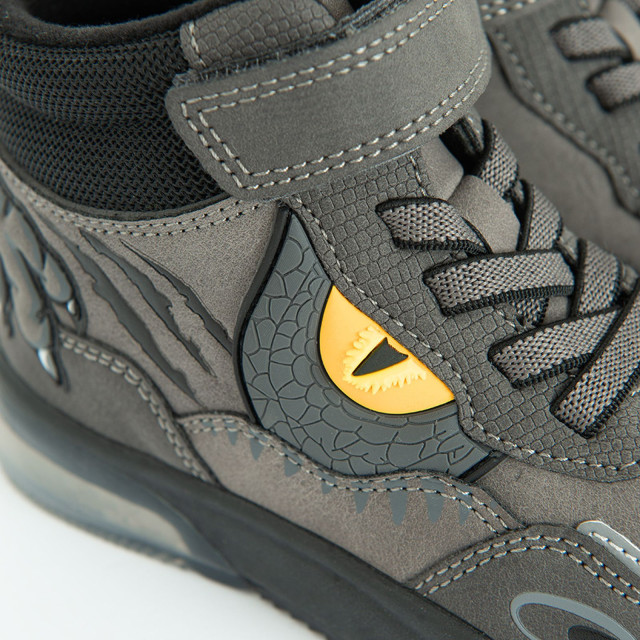 Високи обувки, цвят: Сив