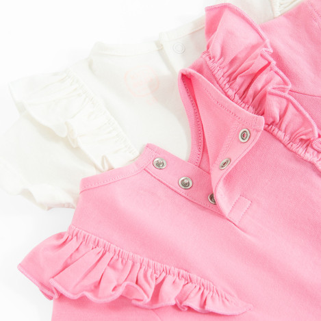 Боди с къс ръкав 2бр., цвят: Микс