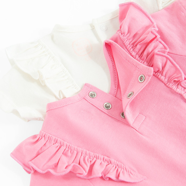 Боди с къс ръкав 2бр., цвят: Микс