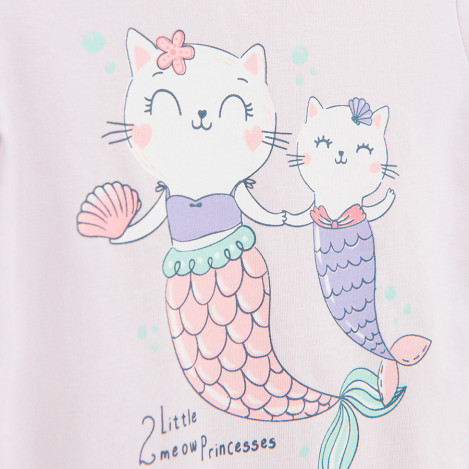 Боди с къс ръкав, цвят: Светло виолетов