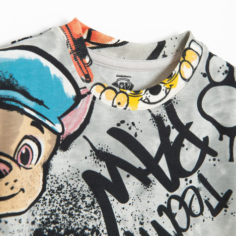 Тениска с къс ръкав PAW PATROL, цвят: Бял