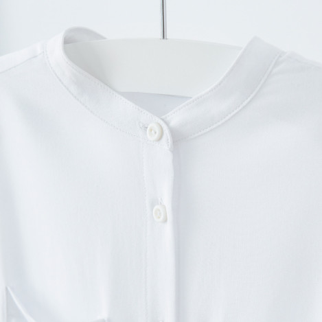 Риза с дълъг ръкав, цвят: Бял