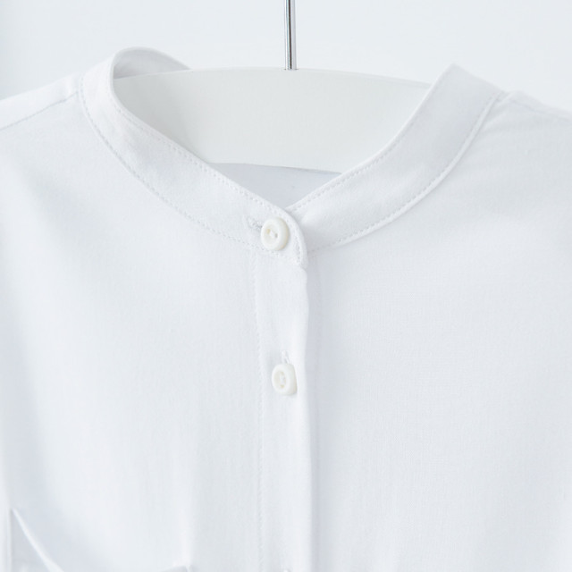 Риза с дълъг ръкав, цвят: Бял